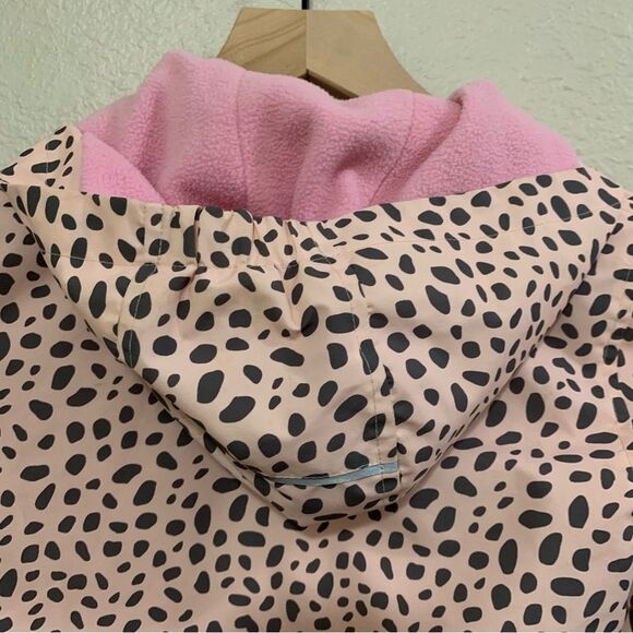 M2C Coat girls size 4/5 pink gray animal print rain windbreaker jacket. - Picture 7 of 16